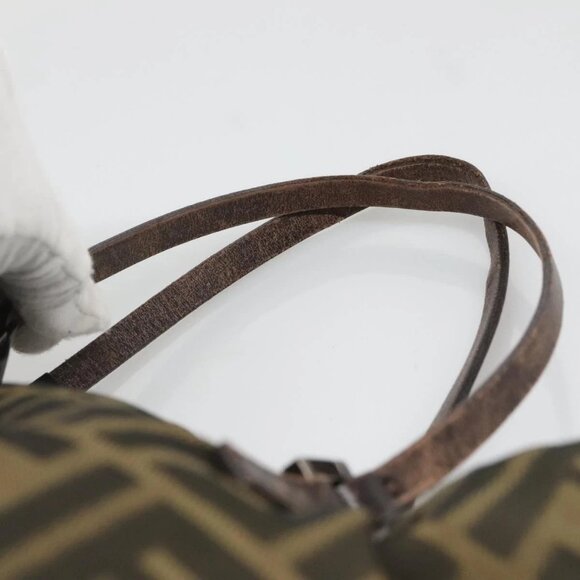 FENDI Zucca Canvas Tote Bag Black Brown Auth - Picture 8 of 16